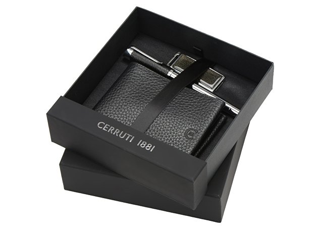 Набор Cerruti 1881: портмоне, ручка роллер, флеш-карта USB 2.0 на 2 Гб